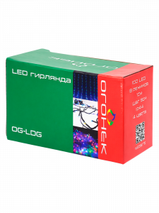 Огонек OG-LDG03 гирлянда LED Мультицвет (100 ламп, 220В)